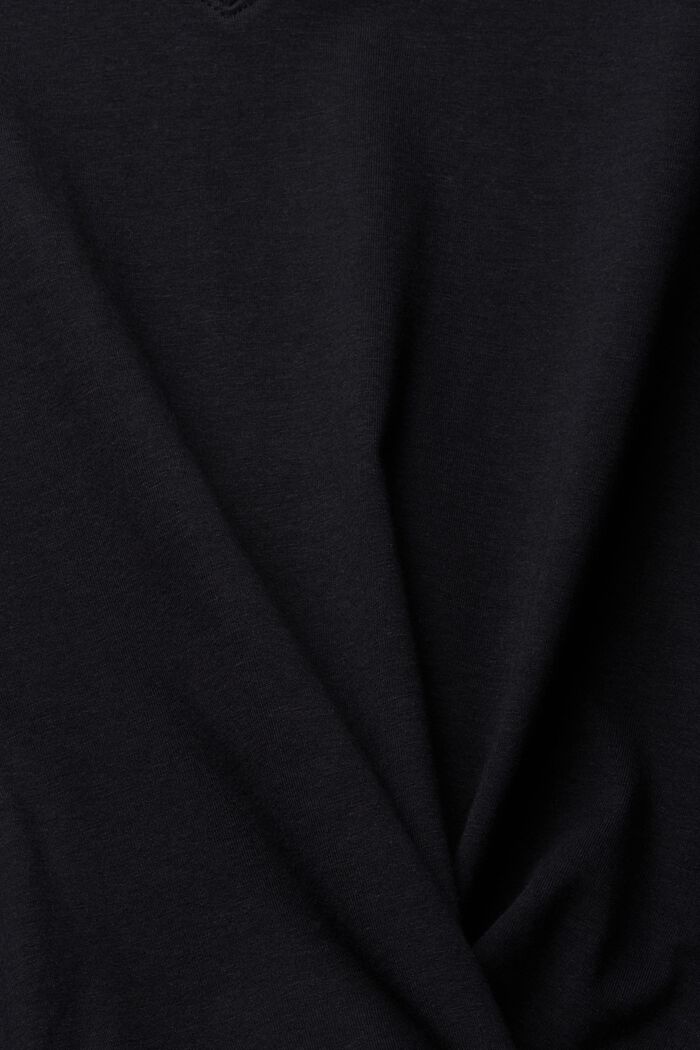 2 kpl: T-paita luomupuuvillasekoitetta, BLACK, detail image number 1