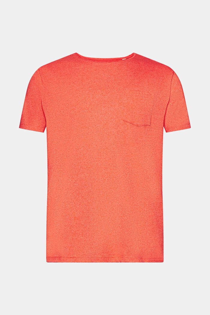 Kierrätettyä: meleerattu jersey-t-paita, ORANGE RED, detail image number 6
