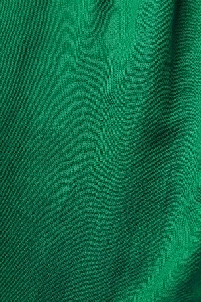 Leveälahkeiset housut ja vyö, DARK GREEN, detail image number 6