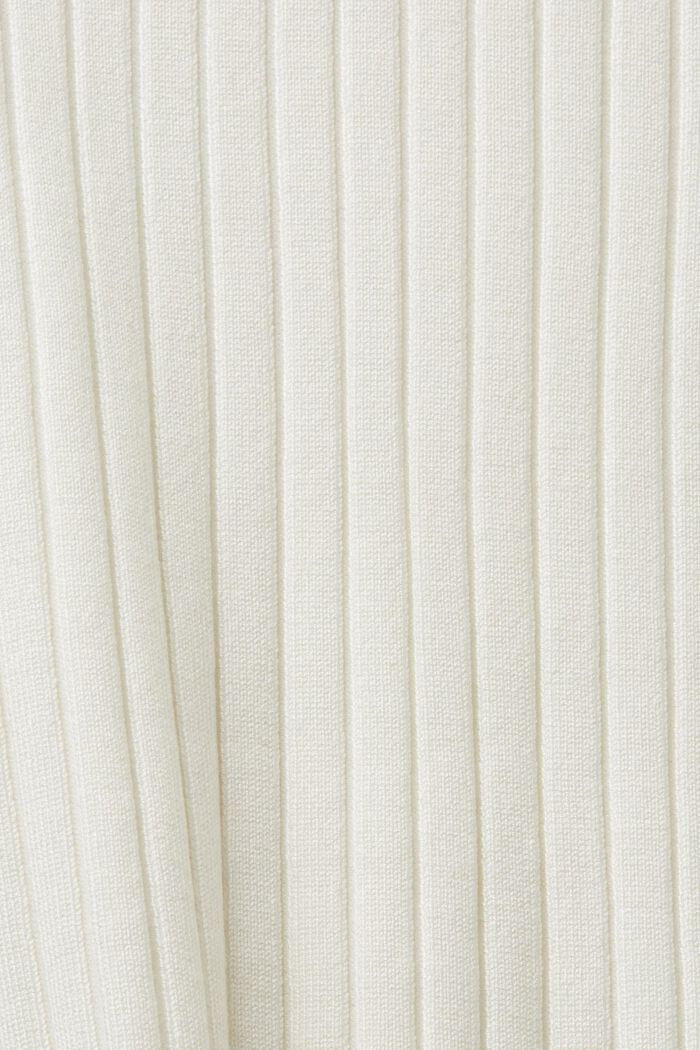 Raidallinen ribbineulepusero, OFF WHITE, detail image number 4