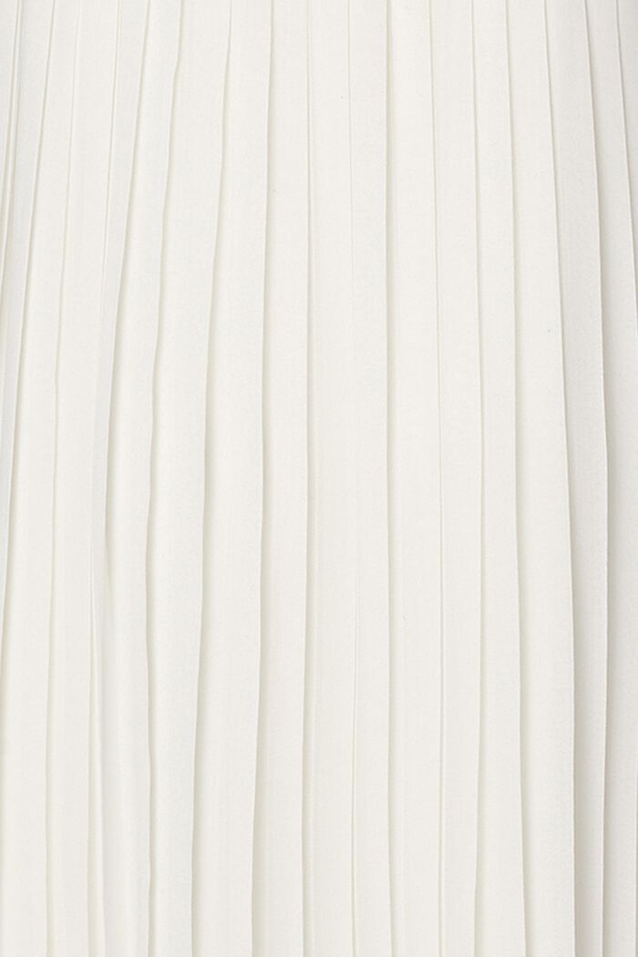 Laskostetut mekko, jossa solmittava vyö, OFF WHITE, detail image number 3