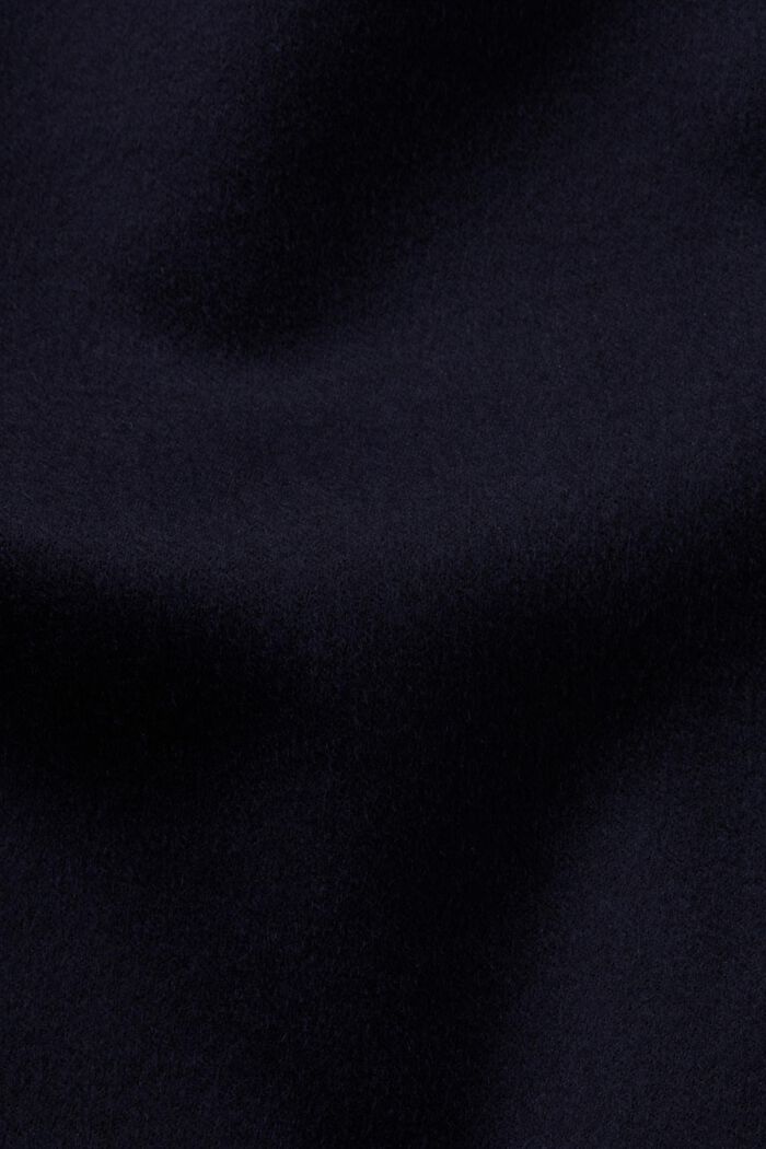 Leveälahkeiset housut villasekoitetta, NAVY, detail image number 5