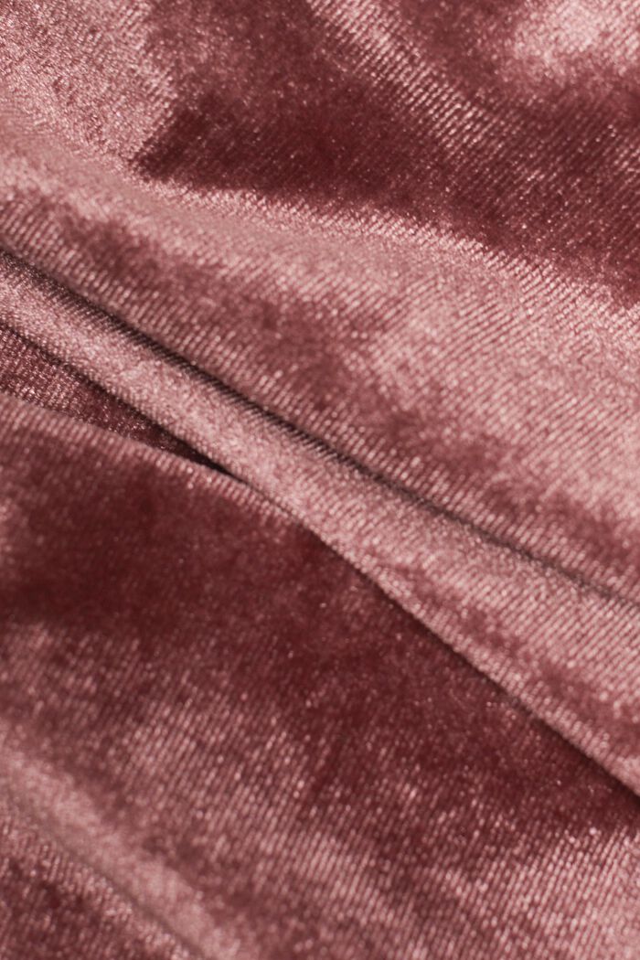 Leveälahkeiset samettihousut, BORDEAUX RED, detail image number 5