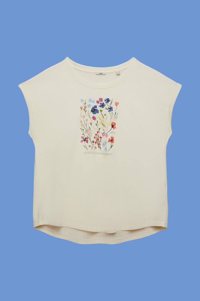 CURVY – T-paita, jossa painatus edessä, 100 % puuvillaa, ICE, detail image number 6