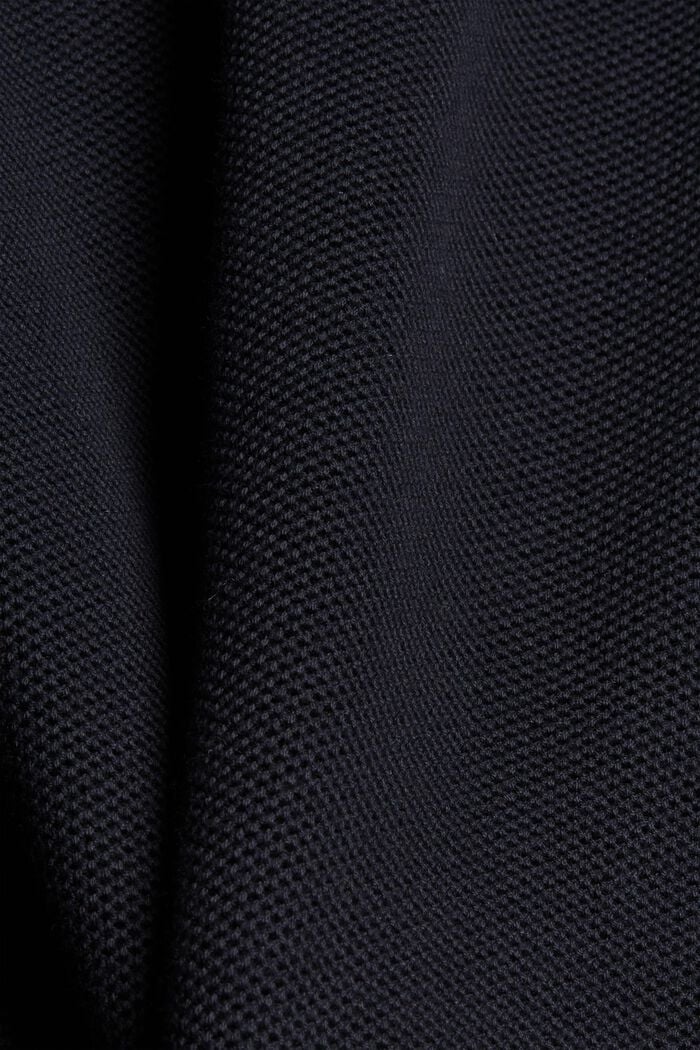 Kohopintainen neulepusero 100 % luomupuuvillaa, BLACK, detail image number 4