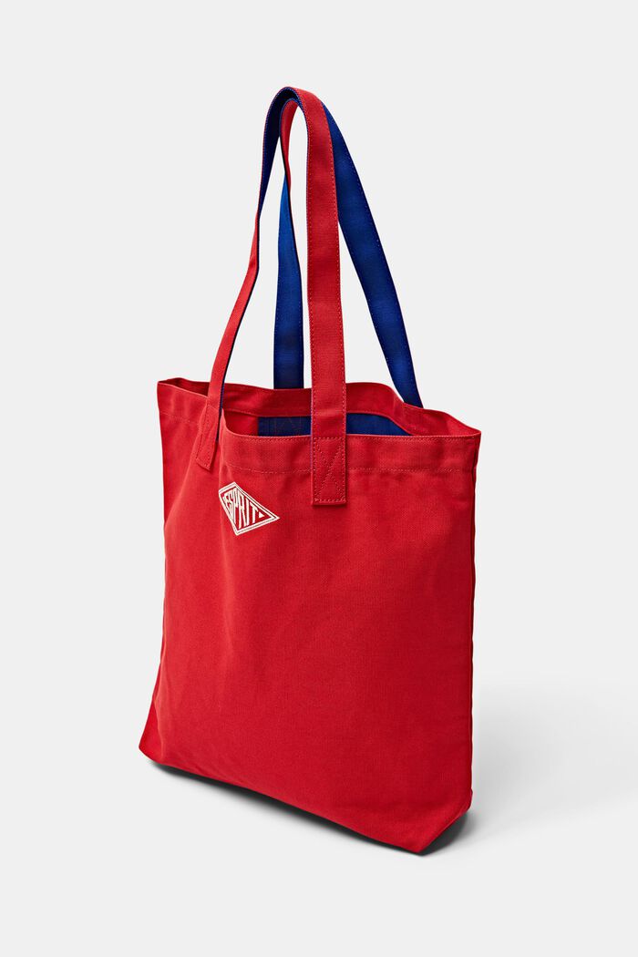 Logollinen tote bag puuvillaa, DARK RED, detail image number 2