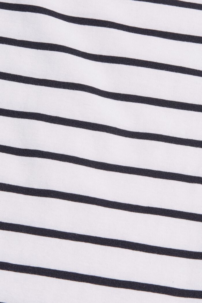 Raidallinen T-paita luomupuuvillaa, WHITE, detail image number 4