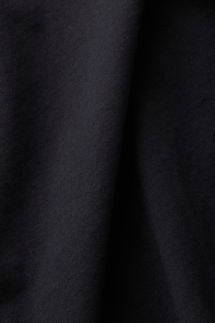 T-paita, jonka rinnan kohdalla painatus, BLACK, detail image number 5