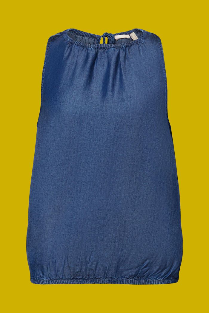 Farkkutyylinen, hihaton pusero, TENCELiä™, BLUE DARK WASHED, detail image number 7