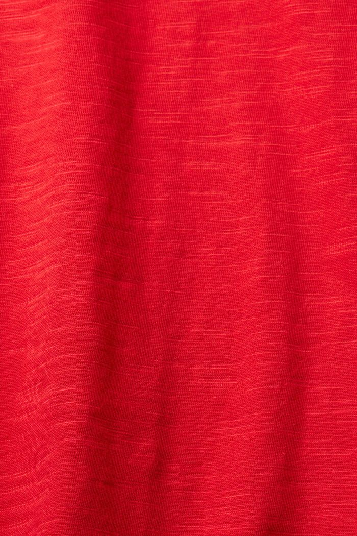 Pitkähihainen puuvillapaita, DARK RED, detail image number 1