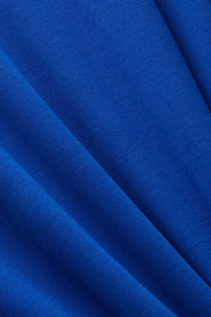 Puuvillainen T-paitamekko olkatoppauksin, BRIGHT BLUE, detail image number 4