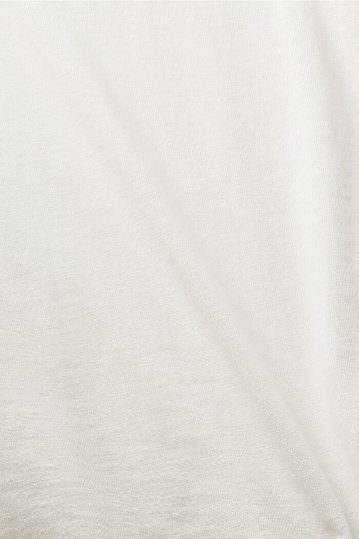 Pitkähihainen paita V-pääntiellä, OFF WHITE, detail image number 6
