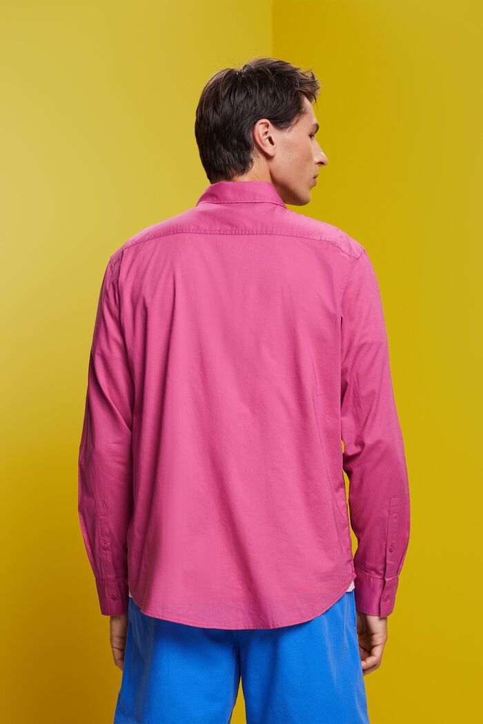 Pitkähihainen paita, 100 % puuvillaa, DARK PINK, detail image number 3