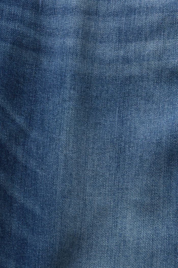 Keskikorkeat suorat selvedge-farkut, BLUE MEDIUM WASHED, detail image number 6