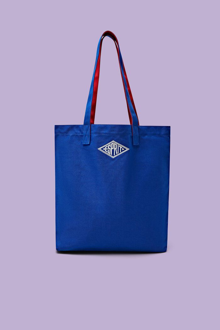 Logollinen tote bag puuvillaa, BRIGHT BLUE, detail image number 0