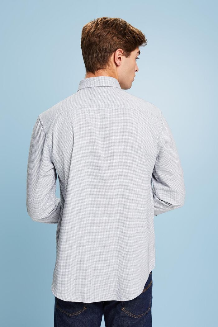Pieniruutuinen Regular Fit -paita puuvillaa, WHITE, detail image number 2