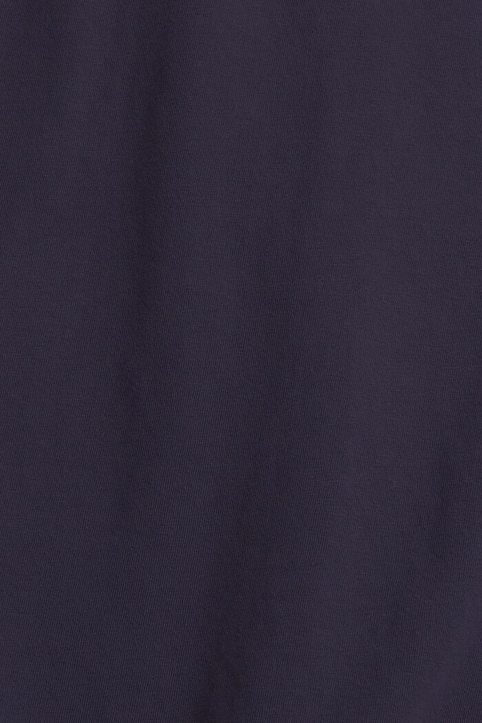 Nappilistallinen T-paita jerseytä, NAVY, detail image number 4