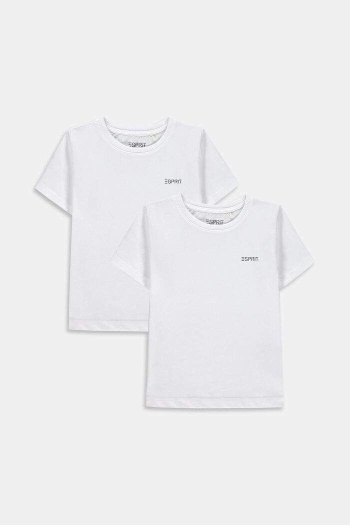 2 T-paitaa 100 % puuvillaa, WHITE, detail image number 0