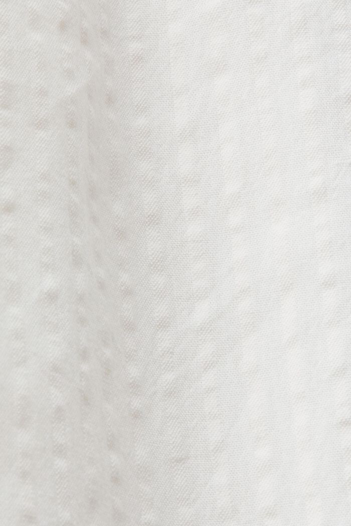 Midipaitamekko ja solmimisvyö puuvillasekoitetta, WHITE, detail image number 4
