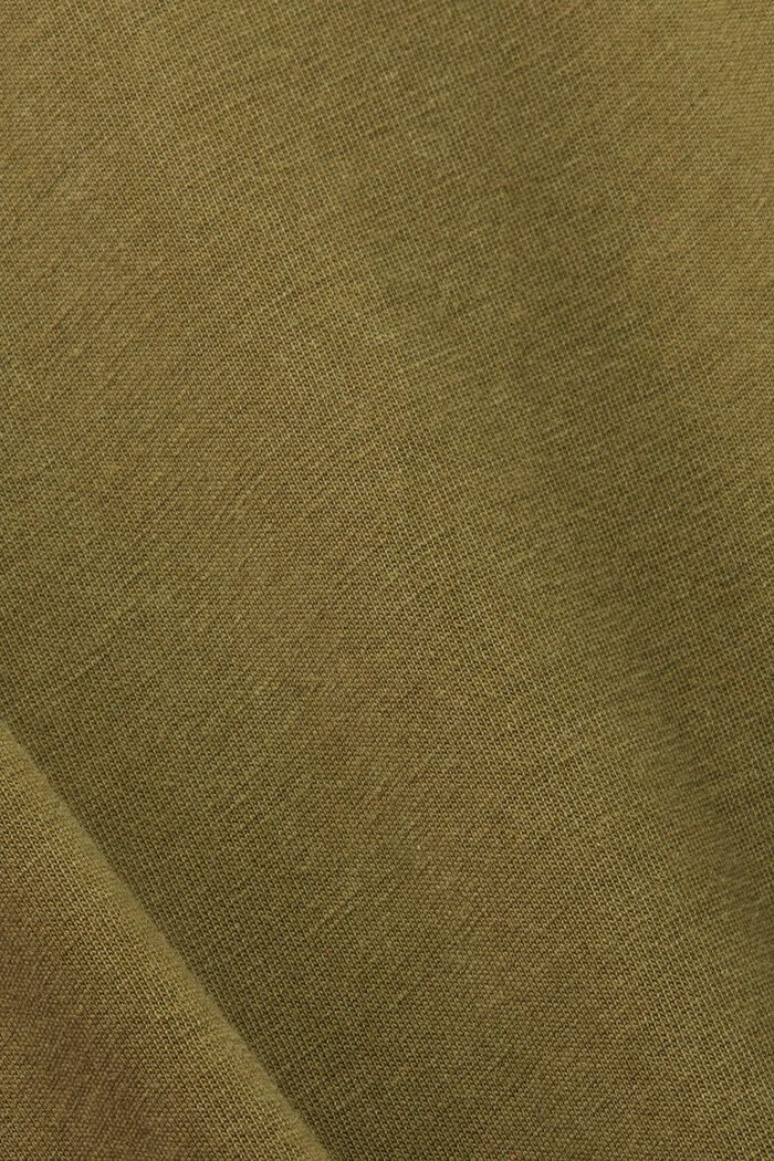 Lankavärjätty jersey-t-paita, 100 % puuvillaa, OLIVE, detail image number 4