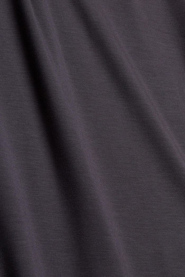 TENCEL™: Poolokaulusmekko jerseytä, ANTHRACITE, detail image number 1