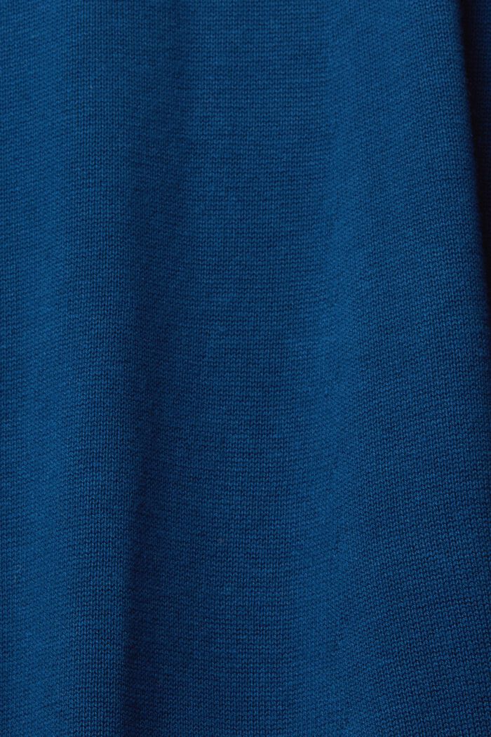 Rullakauluksellinen neulemekko, PETROL BLUE, detail image number 1