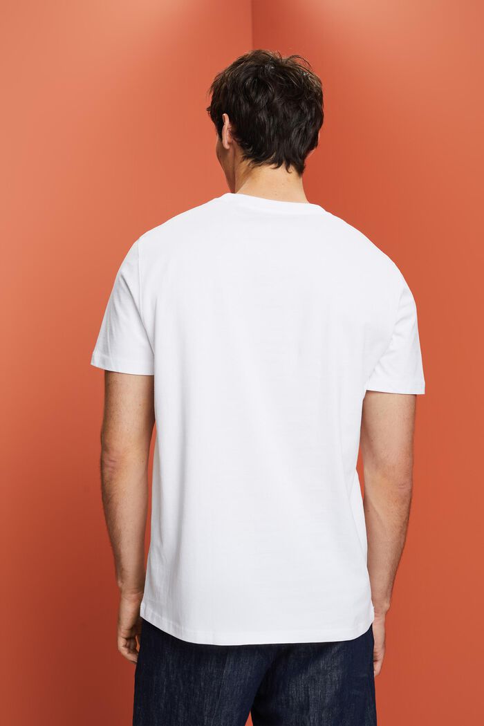 Printti-T-paita, 100 % puuvillaa, WHITE, detail image number 3