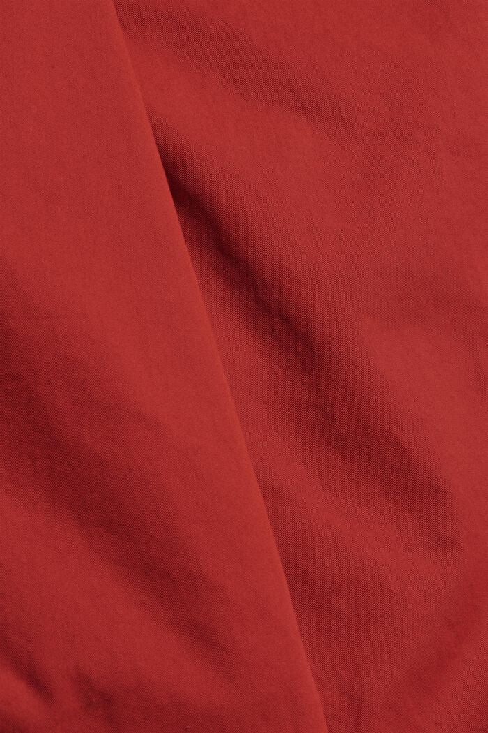 Kuminauhavyötäröllliset shortsit, 100 % luomupuuvillaa, RED, detail image number 4