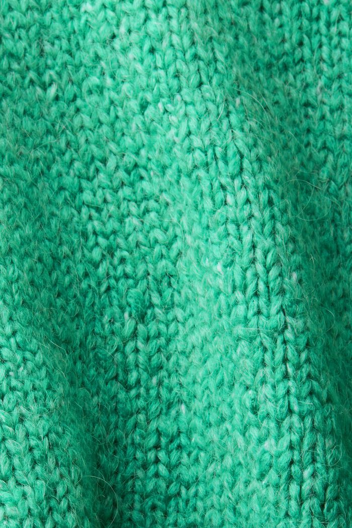 Vajaamittainen neuletakki villasekoitetta, LIGHT GREEN, detail image number 5