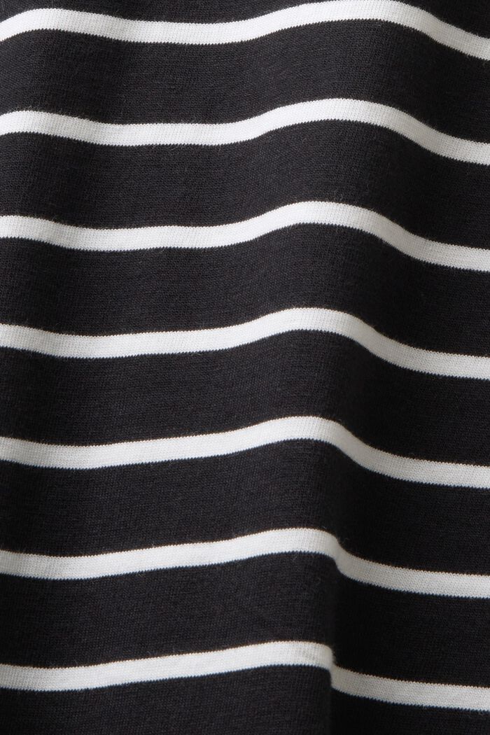 Raidallinen pitkähihainen paita, BLACK, detail image number 4