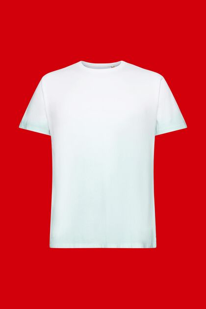 Kaksisävyinen, haalistuvasti värjätty T-paita, LIGHT AQUA GREEN, overview