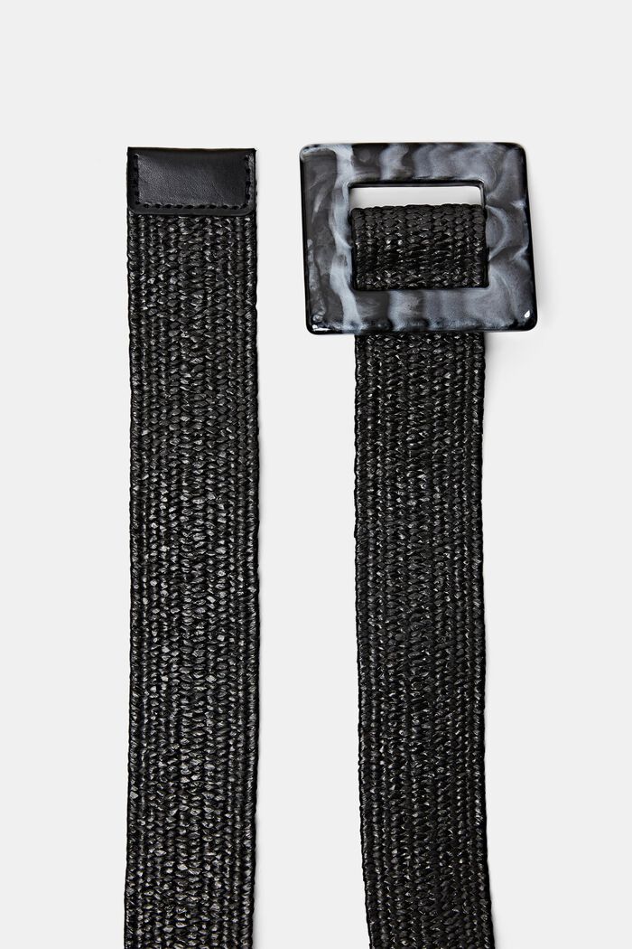 Solkivyö joustavaa kudottua hartsia, BLACK, detail image number 1