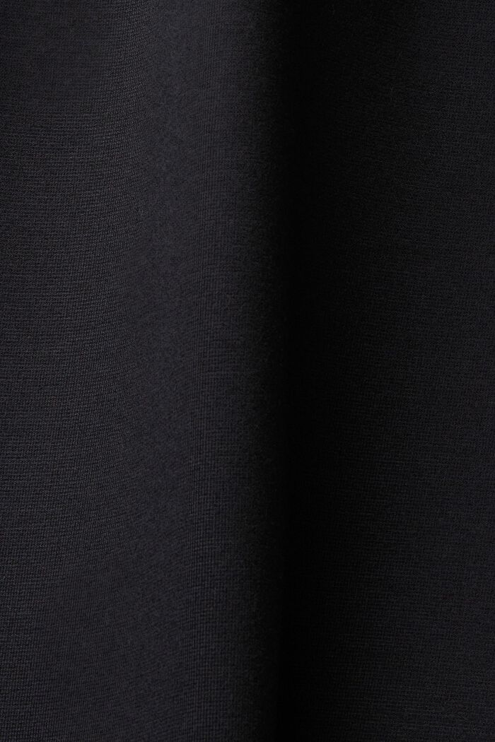 Vetoketjullinen pikeemekko jerseytä, BLACK, detail image number 5