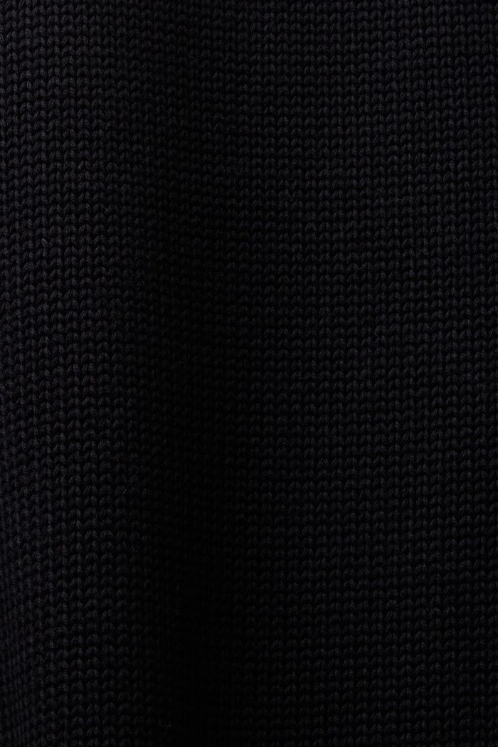 Korkeakauluksinen minineulemekko, BLACK, detail image number 5