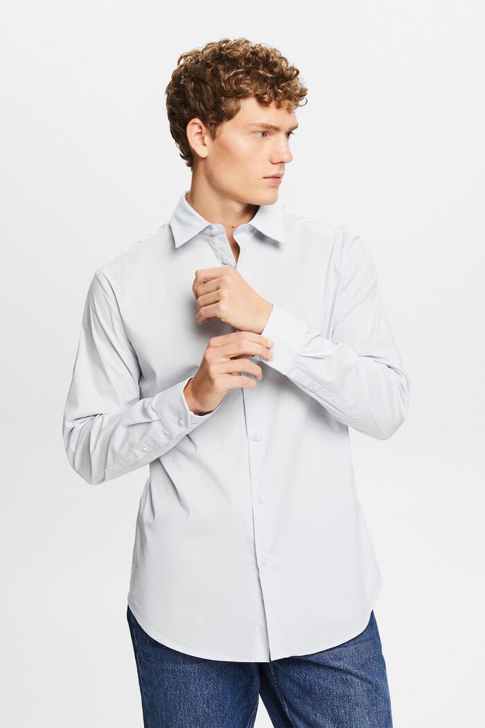 Slim fit -mallinen paita, LIGHT BLUE, detail image number 0