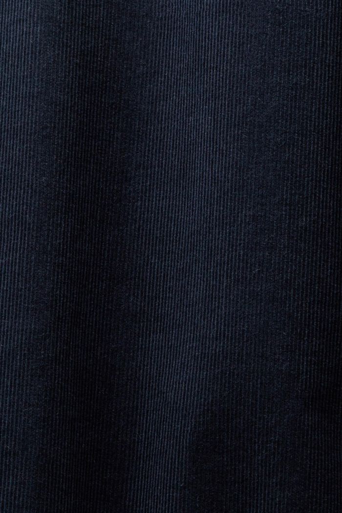 Samettipaita 100 % puuvillaa, PETROL BLUE, detail image number 5