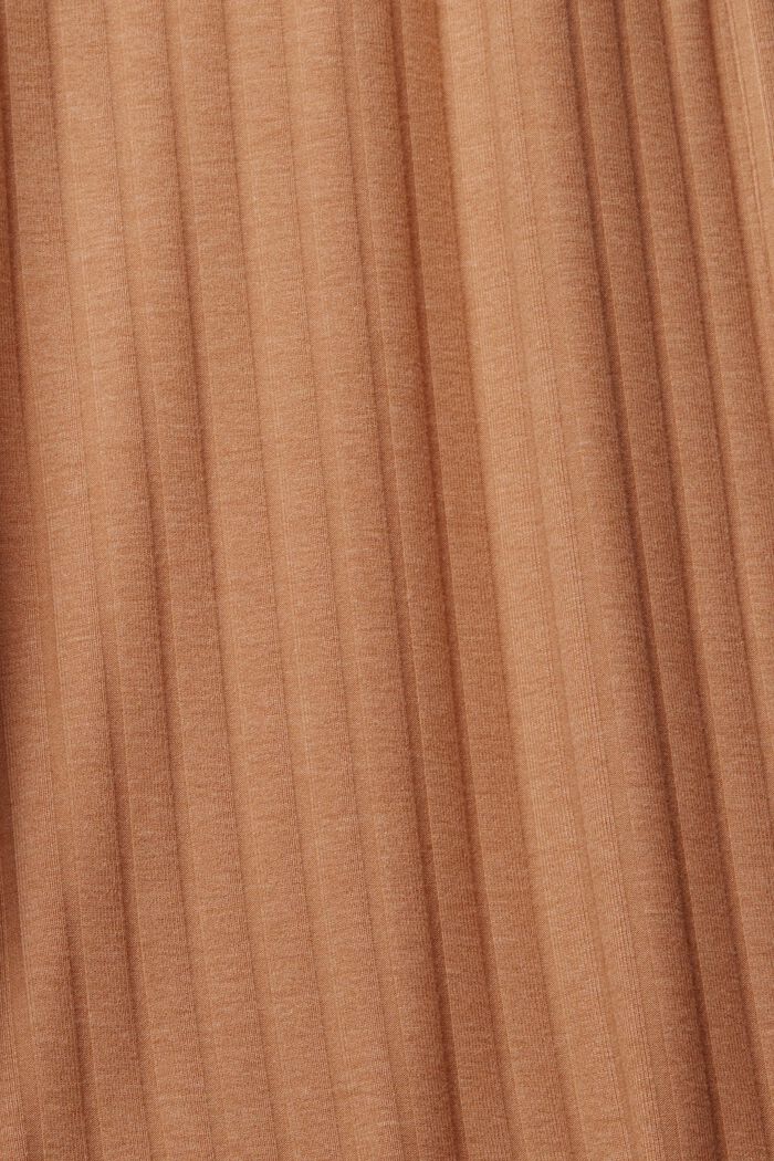 Ribbipintaiset culottehousut, LIGHT TAUPE, detail image number 7