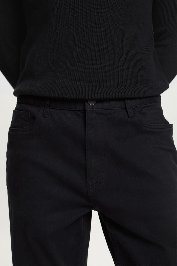 Klassiset suorat housut, BLACK, detail image number 2