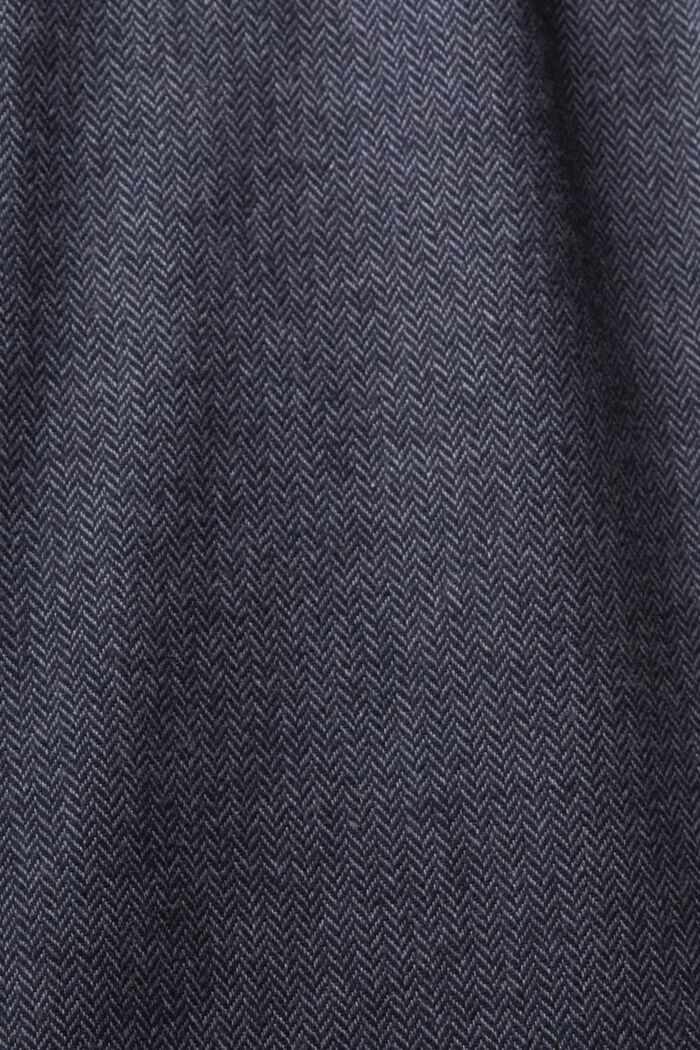 Kapeat kalanruotokuvioiset housut, NAVY, detail image number 1