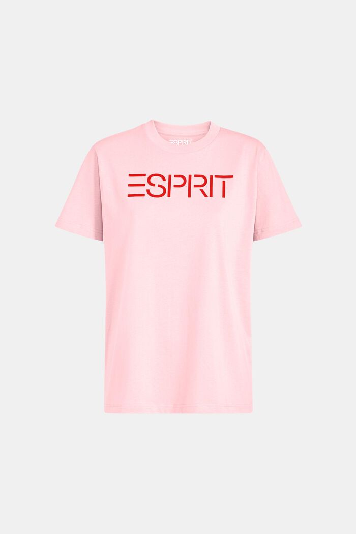 Logollinen unisex-t-paita puuvillajerseytä, LIGHT PINK, detail image number 6
