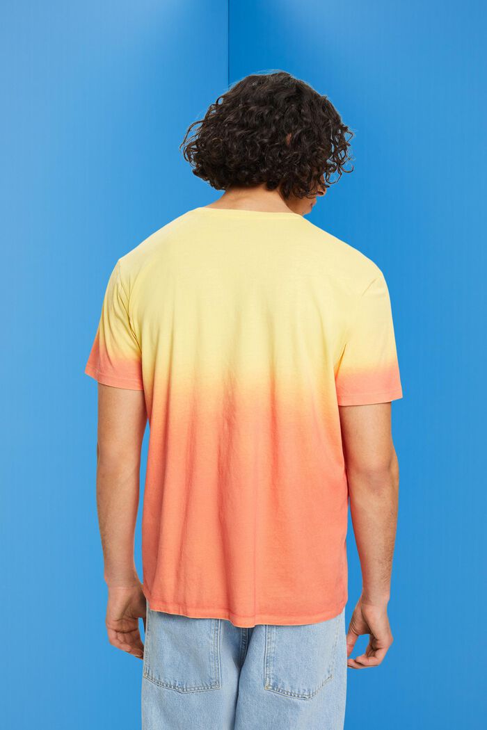 Kaksisävyinen, haalistuvasti värjätty T-paita, LIGHT YELLOW, detail image number 3