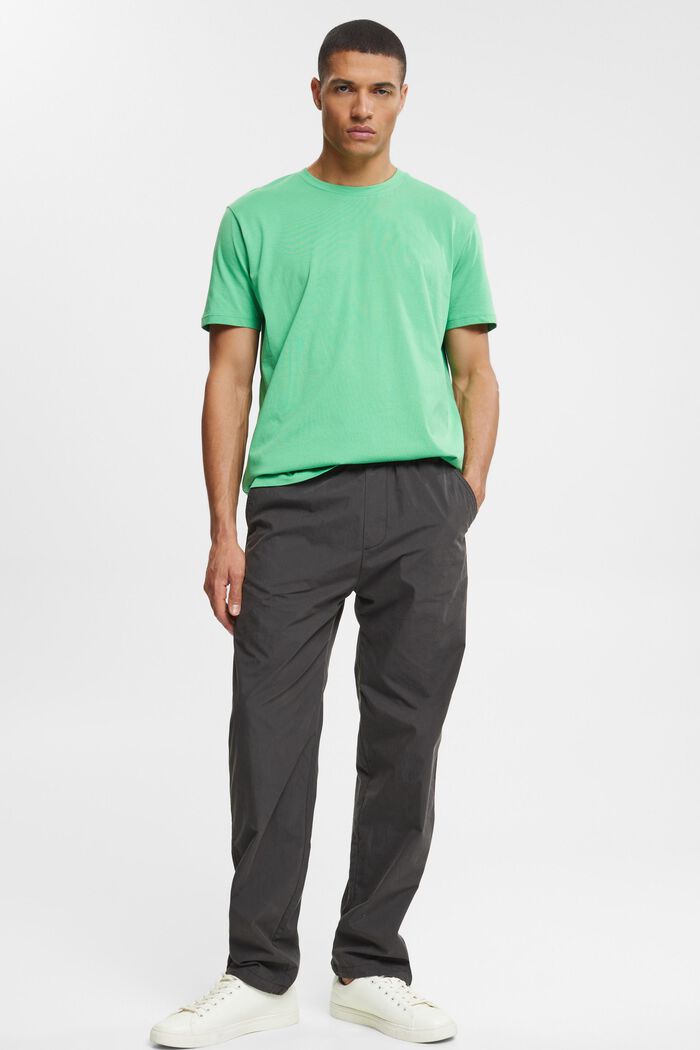 Jersey-T-paita, 100 % puuvillaa, GREEN, detail image number 2