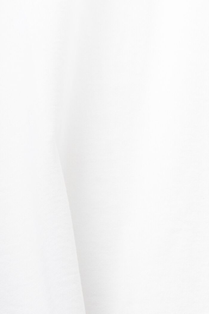 Painokuvioitu unisex-t-paita luomupuuvillajerseytä, WHITE, detail image number 6