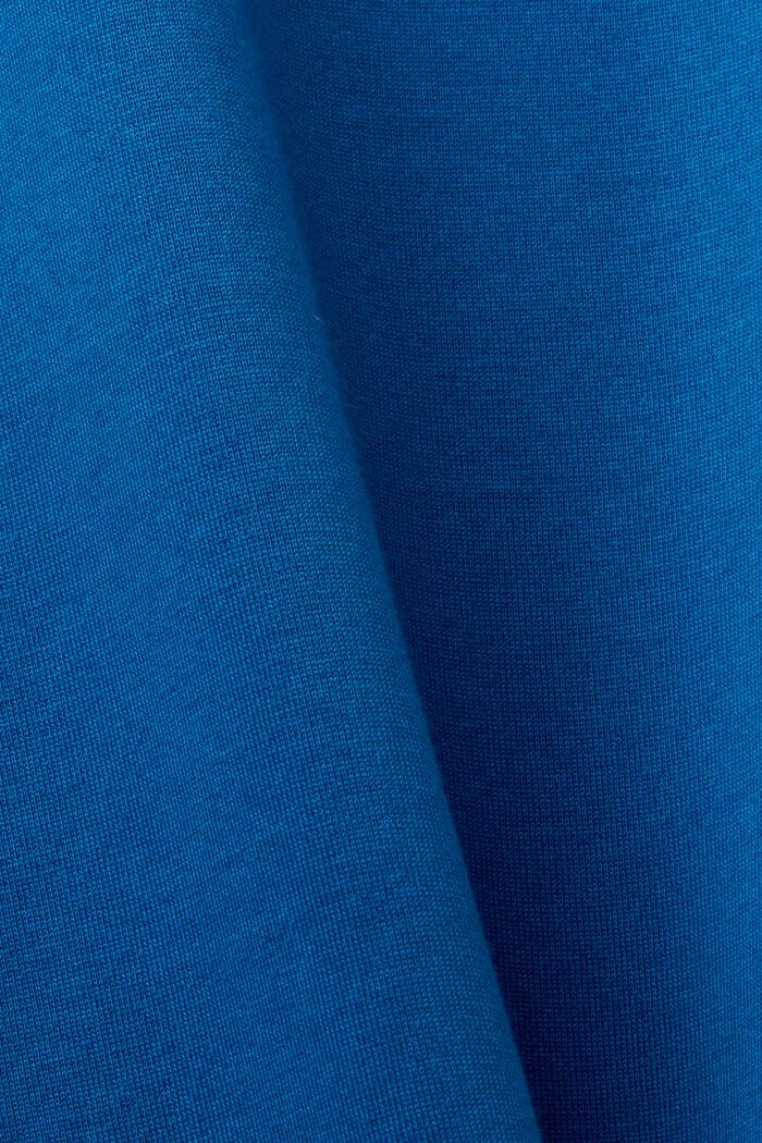 Jersey-t-paita 100 % puuvillaa, pyöreä pääntie, DARK BLUE, detail image number 4