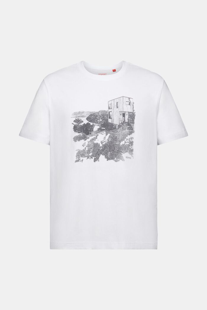 T-paita graafisella printillä, WHITE, detail image number 6
