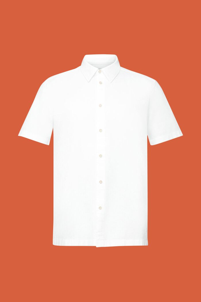 Lyhythihainen paita, 100 % puuvillaa, WHITE, detail image number 6