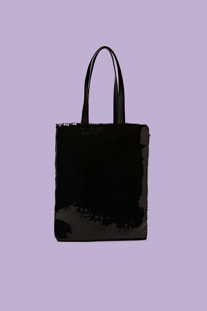 Paljettisomisteinen tote-bag, BLACK, detail image number 0