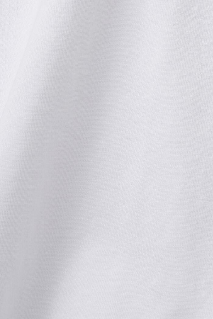 Vajaapituinen oversize-t-paita, 100 % puuvillaa, WHITE, detail image number 4