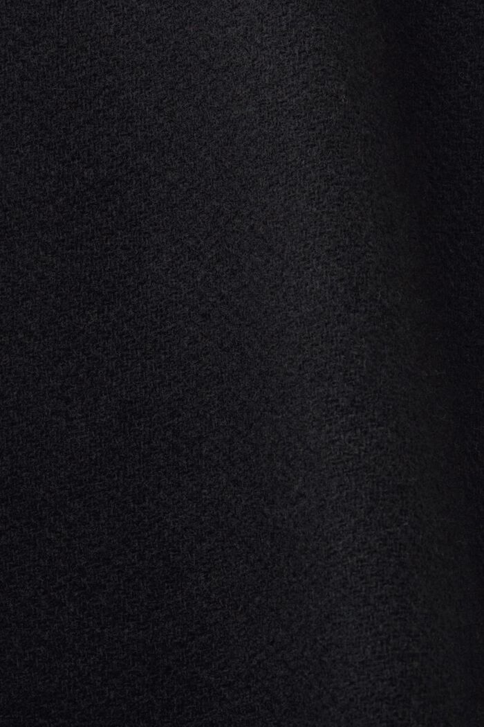 Villasekoitetakki irrotettavalla hupulla, BLACK, detail image number 5