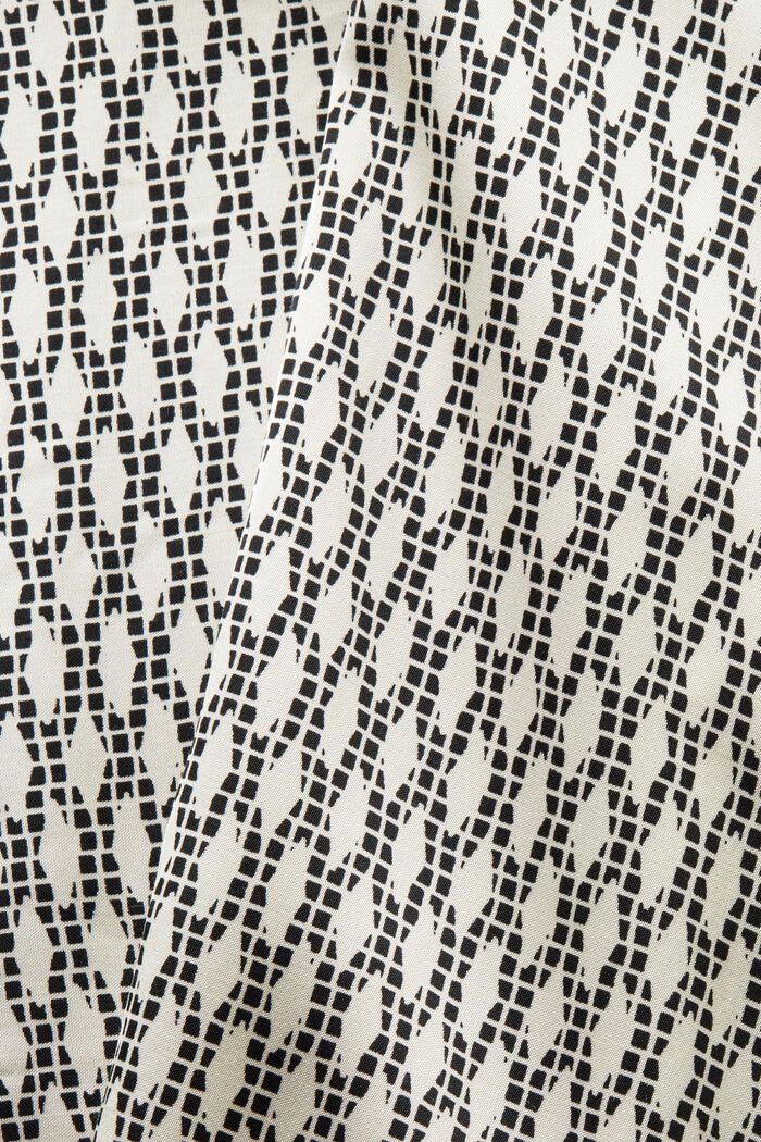 Painokuvioitu paitapusero satiinia, BLACK, detail image number 5